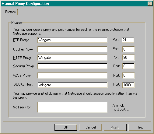 Netscape proxy